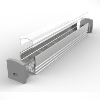 Set - aluminum profile P5-1, ideal for LED strips, silver...