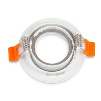 Deckeneinbaurahmen weiß Ø75mm