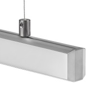 Aluminium Profil 065, KLUS GIZA-DUO-LL, C2162, ideal für LED Streifen, 1 Meter