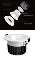 MIBoxer Anti-glare RGB+CCT LED Downlight  / 12W, Lumen: 800lm, Abstrahlwinkel: 60°, RGB: 16 millionen Farben,  CCT:  2700 - 6500K, Lochgröße: ø95~100mm/ FUT071