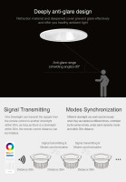 Mi-Light / MIBOXER/ Anti-glare RGB+CCT LED Downlight  / 18W,  Lumen: 1200lm, Beam angle: 60 °, RGB: 16 million colors, CCT: 2700 ~ 6500K, Hole size: 120 ~ 125mm /  FUT072