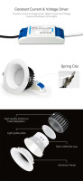 Mi-Light / MIBOXER/ Anti-glare RGB+CCT LED Downlight  / 18W,  Lumen: 1200lm, Beam angle: 60 °, RGB: 16 million colors, CCT: 2700 ~ 6500K, Hole size: 120 ~ 125mm /  FUT072