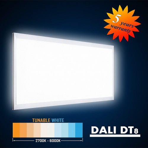 LED Inlay panel 1195x595 50W (S) TUNABLE WHITE (2700-6000K) DALI DT8, PAN1260TW276054S10DIM05