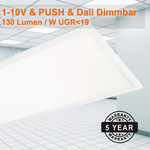 LED panel insert 1195x295 40W (W) 850 White UGR19 1-10V & Dali, PANUGR1195295W540W10DIM04