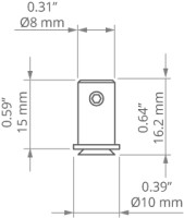 FI-8-LIN-MR Befestigung weiß