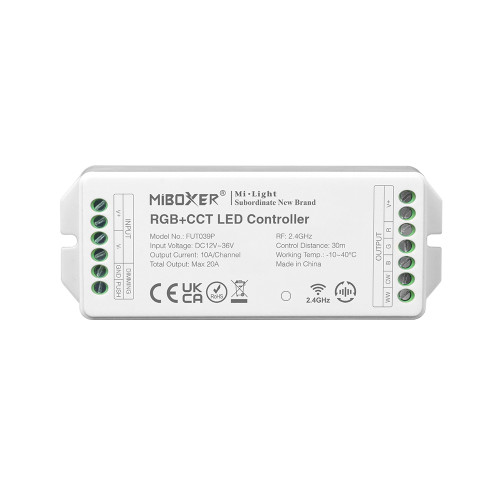 RGB+CCT LED Controller (20A High Current Output)