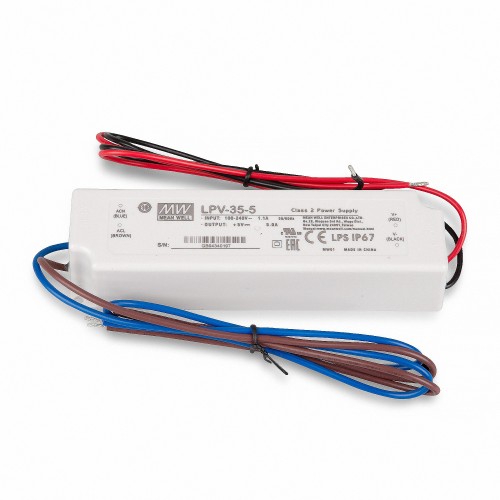 MEAN WELL LPV-35-5 SNT 5V/DC/0-5A/ 25W IP67