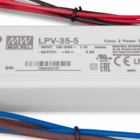 MEANWELL LPV-35-5 SMPS 5V / DC / 0-5A / 25 IP67