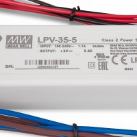 MEAN WELL LPV-35-5 SNT 5V/DC/0-5A/ 25W IP67
