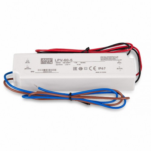MEAN WELL LPV-60-5 SNT 5V/DC/0-8A/ 40W IP67
