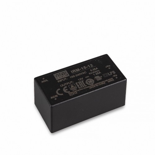 MEAN WELL IRM-15-12 SCHALTNETZTEIL MODUL 12 V/DC/0-1,25A/ 15 WW