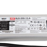 MEAN WELL XLG-200-12-A LED-TRAFO, 192 W, 12 V DC, 16000 MA