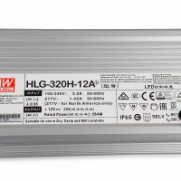 MEAN WELL HLG-320H-12A SNT 12V/DC/0-22A/ 264W IP65