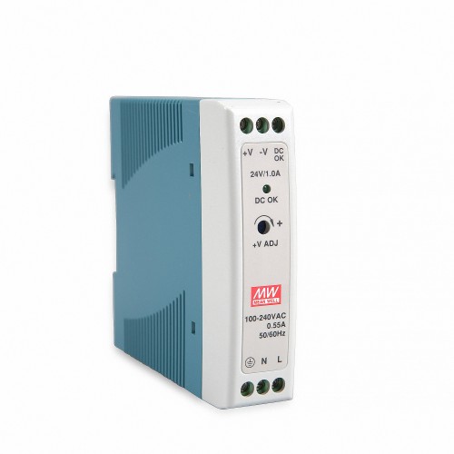 HUTSCHIENEN-NETZTEIL (DIN-RAIL) MDR-20-24 SNT DIN-SCHIENE 24V/DC/0-1A/ 24W