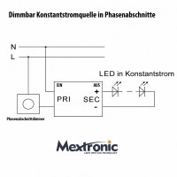 DIMMABLE CONSTANT CURRENT SOURCE PHASE PORTIONS TO 25W 600MA