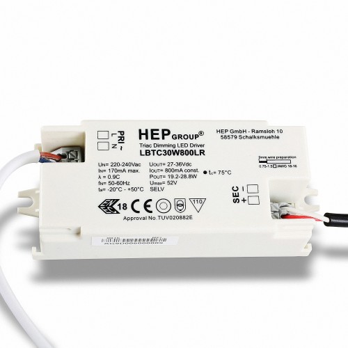 DIMMABLE CONSTANT CURRENT SOURCE PHASE PORTIONS TO 30W 800MA