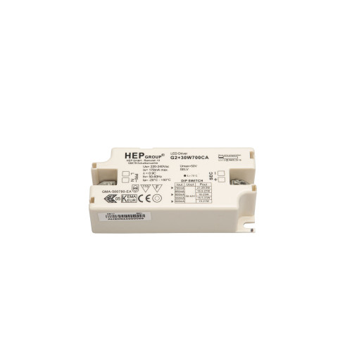 HEP G2+30W700CA 30-42V DC 15-29W DIP SCHALTER 500/600/700MA