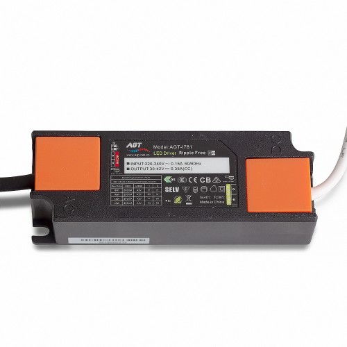 LED CONSTANT CURRENT SOURCE 15W 30-42V DC 0.2A TO 0.35A
