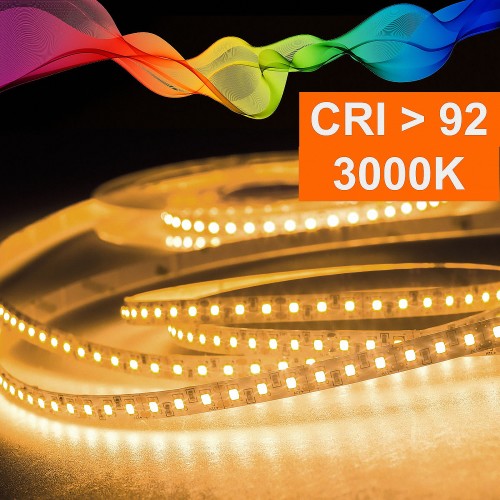 LED 2835 STRIP WARM WHITE (3000K) CRI 92 36W 5M 12V IP20