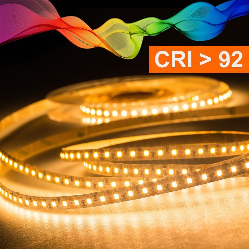 LED STRIP 2835 WARMWEISS (2700K) CRI 92 72W 5 METER 24V IP44