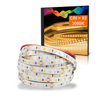 LED STRIP 2835 WARMWEISS (3000K) CRI 92 72W 5 METER 24V IP20