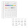 MiBoxer/ 4-Zone RGB+CCT Smart Panel Remote Controller / geeignet für einfarbig, CCT, RGB, RGB +W-WW, RGB+CCT / Wandmontage / universal Fernbedienung / kabellose Lichtsteuerung / Wireless Control / B4B schwarz