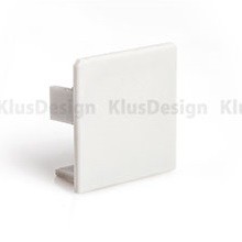 Profilblende für Aluminium Profil 029, KLUS LIPOD Endkappe C24004C07 geschlossen, schwarz