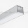 Aluminium Profil 028, KLUS LOKOM B5553ANODA, eloxiert, ideal für LED Streifen, 3 Meter