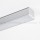 Aluminium Profil 028, KLUS LOKOM B5553ANODA, eloxiert, ideal für LED Streifen, 3 Meter
