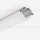 Aluminum profile, anodised, ideal for LED strips, 1 meter
