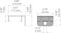 Befestigungsclip PDS-STN-90D weiß