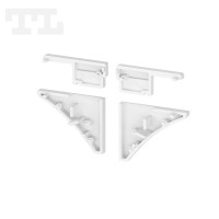 Set of plastic end caps P10-1