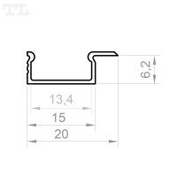 LED Profile P6-2 ½