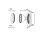 Deckeneinbauring Einbaurahmen Einbauring Downlight schwenkbar aus Aluminium gebürstet für GU10 MR16 GU5,3 G4 LED Spot, LED Highpower Spot, normale Halogen, EBRRDALSW6332B 6332