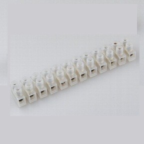 L&uuml;sterklemmen f&uuml;r 1,5-2,5mm&sup2;, 12 Klemmen Messingeinsatz, transparent