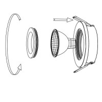 Telaio di montaggio / anello di montaggio alluminio GU10 MR16 GU 5,3 G4