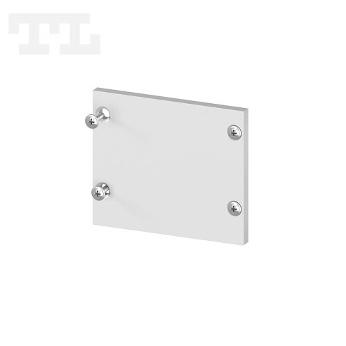 Aluminium Endkappe P22-2, P22-3, P22-7, GK22-7 Silber ohne Kabelausführung